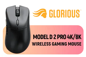 Glorious D 2 Pro Wireless Gaming Mouse Black