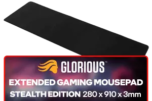 Glorious Extended Gaming Mousepad Stealth Edition