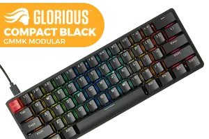 Glorious GMMK Modular Mechanical Keyboard - Compact Black Design - image 1