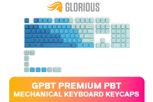 Glorious GPBT Premium PBT Keycaps - Caribbean Ocean