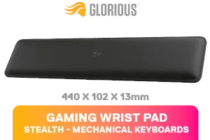 Glorious GSW 100 STEALTH Keyboard Wrist Rest Black