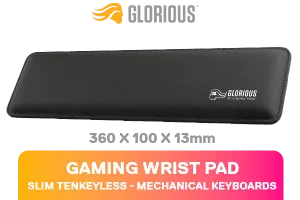 Glorious GSW 87 Keyboard Wrist Rest Black