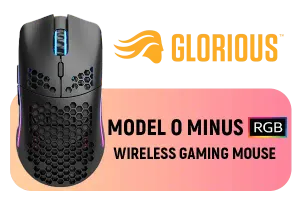 Glorious Model O Minus Wireless Mouse - Matte Black