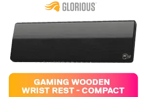 Glorious Wooden Wrist Rest Compact Onyx Black