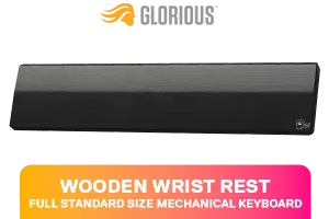 Glorious Wooden Wrist Rest Full Size Onyx Black