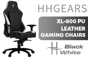 HHGears XL 800 Gaming Chair Black White