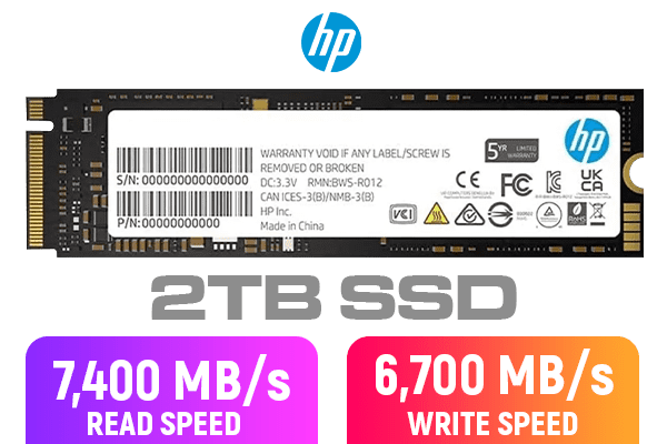 HP FX900 Pro 2TB M.2 NVMe (Gen4, DRAM搭載) Amazon | HP FX900 Pro NVMe Gen 4 ゲーミング SSD - PCIe 4.0 16 Gb/s
