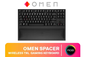 HP OMEN Spacer Wireless TKL Keyboard - Brown Switches