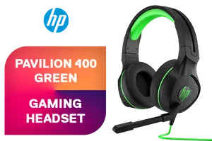 HP Pavilion 400 Gaming Headset Green