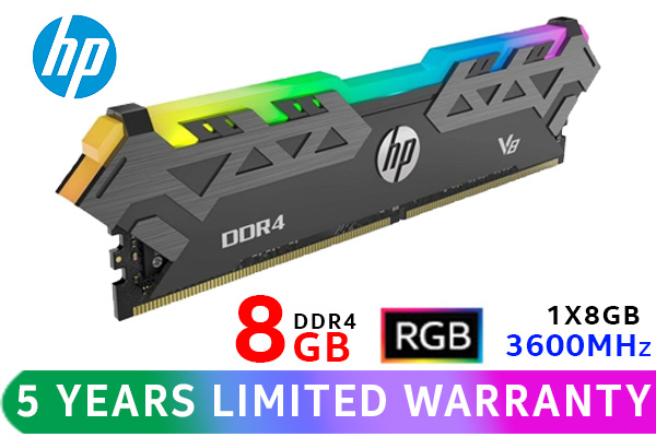 HP V8 8GB 3600MHz RGB DDR4 Desktop Memory - Best Deal - South Africa