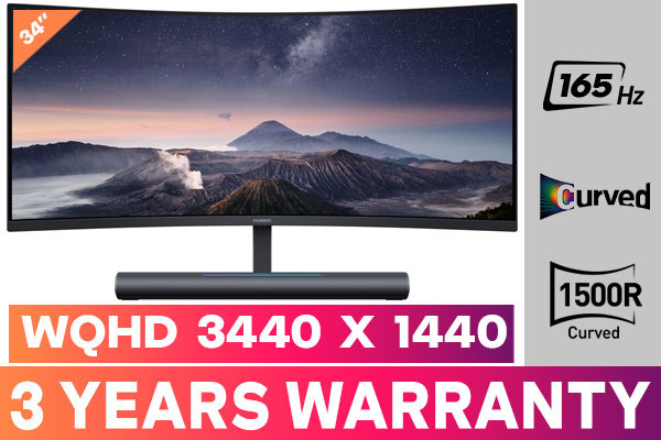 HUAWEI MateView GT 34 Inch 165Hz Curved Gaming Monitor - Immersive