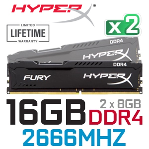 HyperX FURY (2x8GB) 16GB DDR4 2666MHz - Best Deal - South Africa