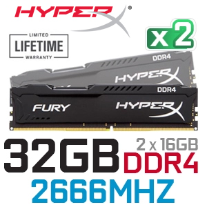 HyperX FURY (2x16GB) 32GB DDR4 2666MHz - Best Deal - South Africa