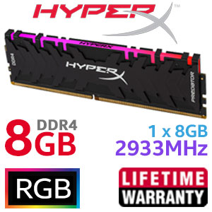 HyperX Predator DDR4 RGB 8GB RAM - Best Deal - South Africa