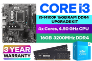 Core i3 14100F PRO B660M-E D4 16GB 3200MHz Upgrade Kit - image 1