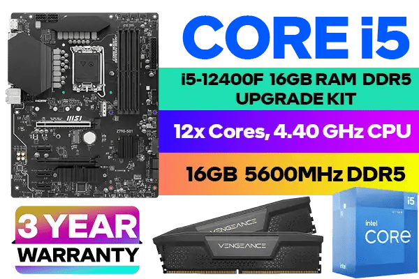 Core i5 12400F Z790-S01 16GB 5600MHz DDR5 Upgrade Kit