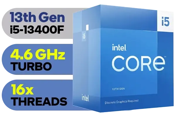 Intel Core i5 13400F Processor - High Performance CPU for Gaming