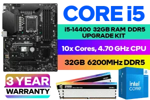 Core i5-14400 Z790 S WiFi 32GB RGB DDR5 6200MHz Upgrade Kit