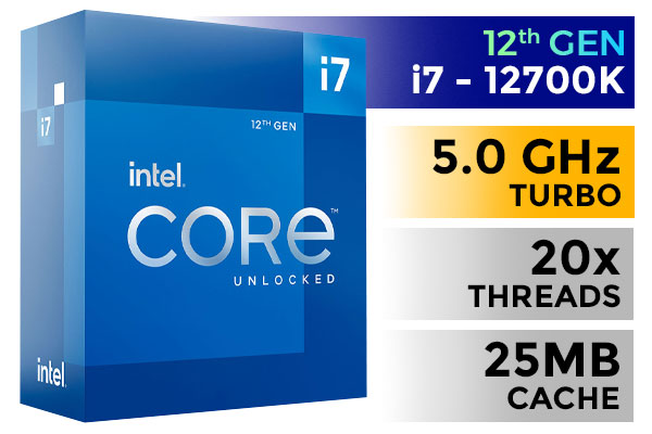 CPU Intel Core i7-12700K CPU LGA1700 Intel Core i7-12700K Tray Processor 12C 20T LGA 1700 香港