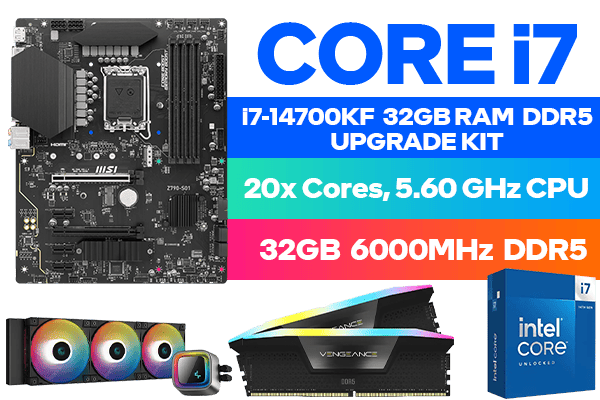 Core i7 14700K Z790-S01 32GB RGB DDR5 6000MHz Upgrade Kit Core i7 14700K Z790-S01 32GB RGB DDR5 6000MHz Upgrade Kit