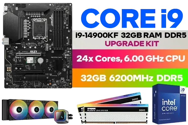 Intel Rgb Upgrade Your PC with Core i9 14900KF Z790 S WiFi 32GB RGB 6200MHz Kit ...