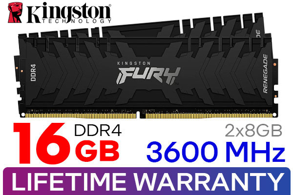 Kingston Fury 3600 Cl16 16gb 16GB (2x8GB) KINGSTON FURY Renegade