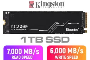 Kingston KC3000 PCIe 1024GB NVMe SSD