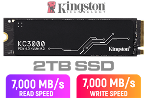 Kingston KC3000 PCIe 2048GB NVMe SSD