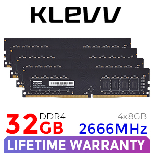 PC 288-Pin 16GB) x (2 32GB Klevv 2666MHz DIMM 2) x (16GB 32GB DDR4 KLEVV メモリー RAM Desktop 25600) (PC4 3200 DDR4 メモリー