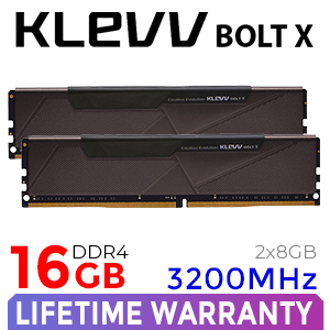 KLEVV BOLT X 16GB 3200MHz DDR4 Desktop Gaming Memory - Best Deal