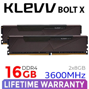 KLEVV BOLT X 16GB 3600MHz DDR4 Desktop Gaming Memory - Best Deal