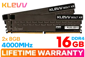 KLEVV BOLT XR 16GB 4000MHz DDR4 Gaming OC Memory