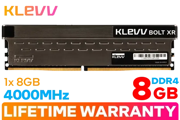 KLEVV BOLT XR 8GB DDR4-4000 Desktop Memory | Evetech