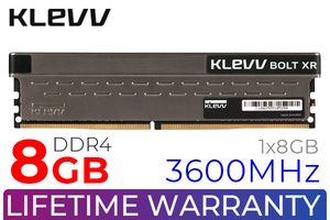 KLEVV BOLT XR 8GB 3600MHz DDR4 Gaming OC Memory - image 1