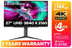 LG Ultragear 27 inch UHD Gaming Monitor