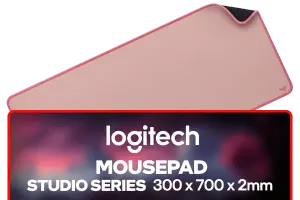 Logitech Desk Mat Studio Series Mouse Mat Darker Rose