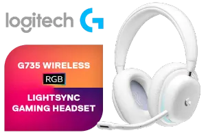 Logitech G733 Wireless Gaming Headset White Mist