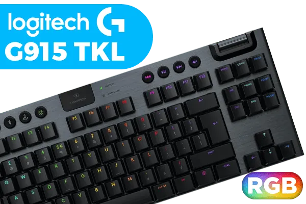 Logitech G915 LIGHTSPEED Wireless Tactile Gaming Keyboard Black - on sale LIKE NEW