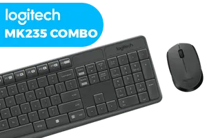 Logitech MK235 Wireless Keyboard And Mouse Combo / Familiar Keyborad Layout / Long Battery Life / Built To Last / Reliable Wireless / 920-007931