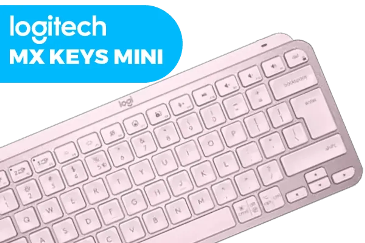 Logitech MX Keys Mini Wireless Keyboard - Rose | Compact & Stylish