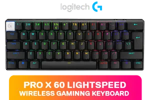 Logitech G PRO X 60 LIGHTSPEED Gaming Keyboard - Black