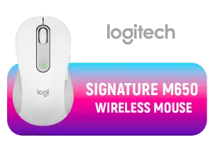 Logitech Signature M650 Wireless Mouse Off White