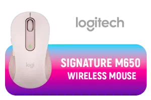 Logitech Signature M650 Wireless Mouse Rose