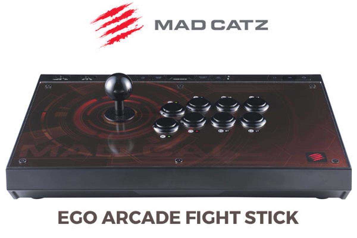 Mad Catz EGO Arcade Fight Stick / Premium Arcade Grade Components / Cross-platform compatibility with PS4, Xbox One, Switch and PC / Mod-Friendly