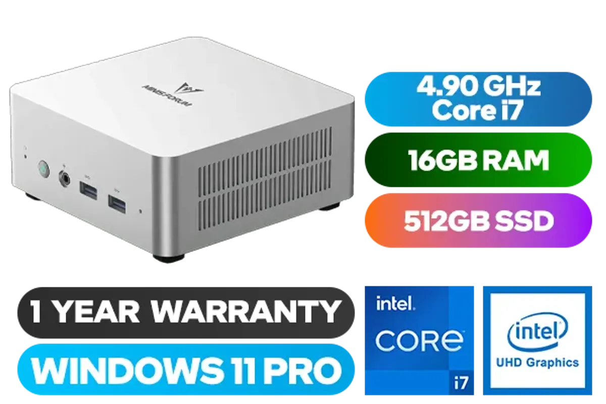 Minisforum UN1360 Mini PC i7-13620 | 16GB 512GB, Win11 Pro | Evetech
