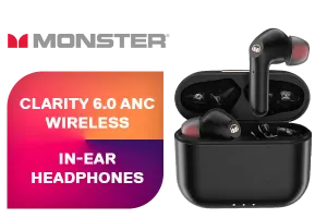 Monster Clarity 6.0 ANC Wireless Headphones Black