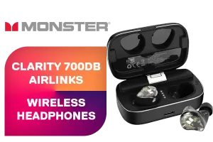 Monster Clarity 700DB AirLinks Wireless Headphones Black