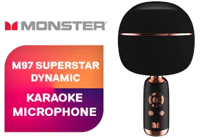 Monster M97 Superstar Mircrophone Black