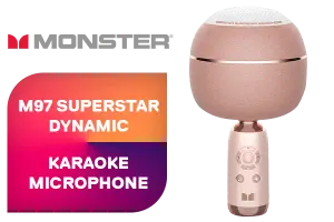 Monster M97 Superstar Mircrophone Pink