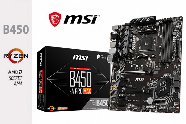 MSI B450-A PRO MAX AMD Ryzen Motherboard - Best Deal - South
